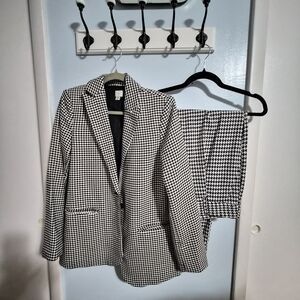 A NEW DAY Black and White Houndstooth Blazer SIZE XS
